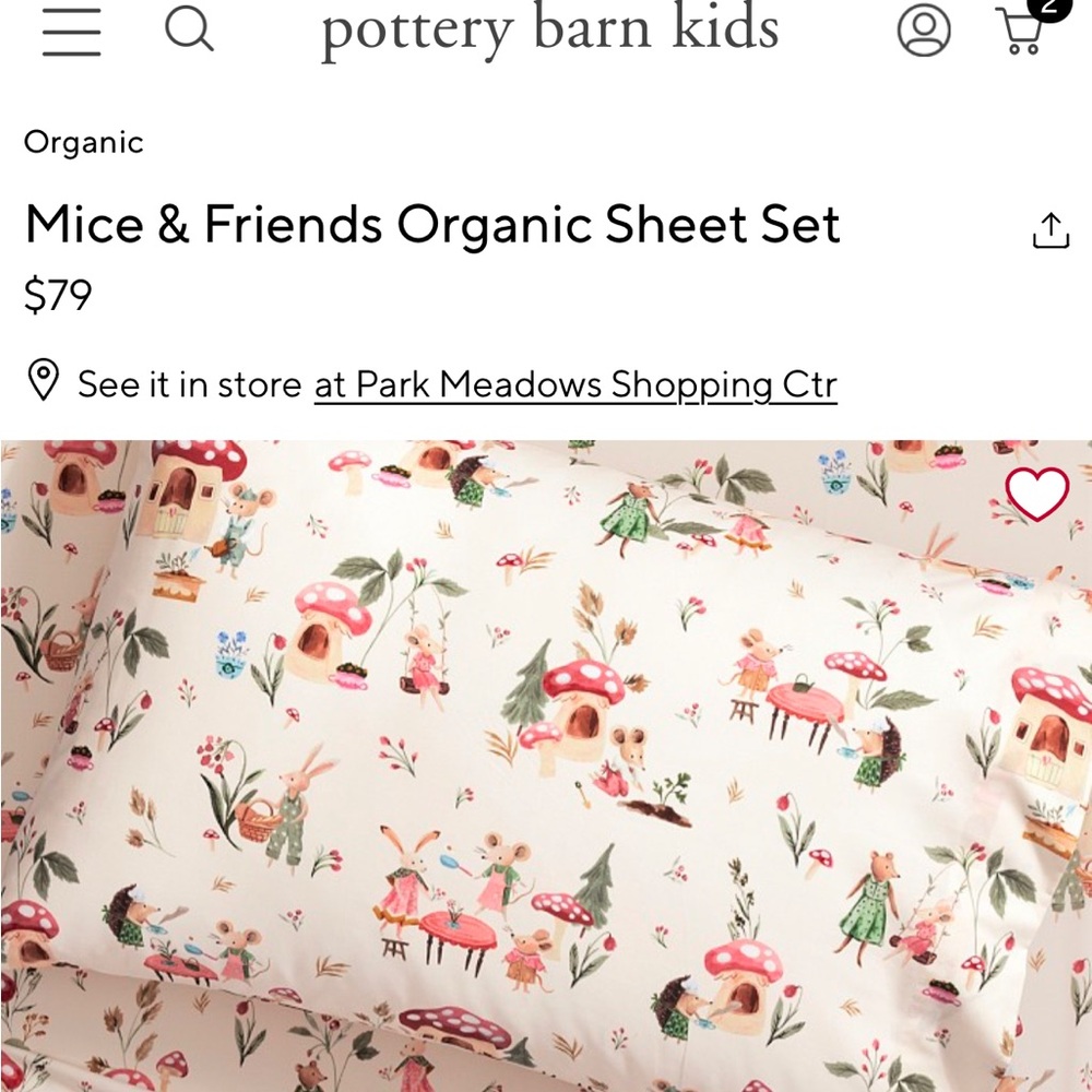 Mice & Friends Organic Sheet Set